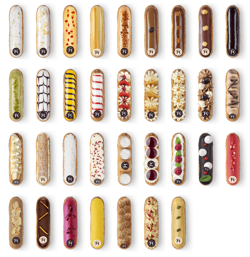 selection of eclairs