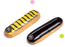 two eclairs